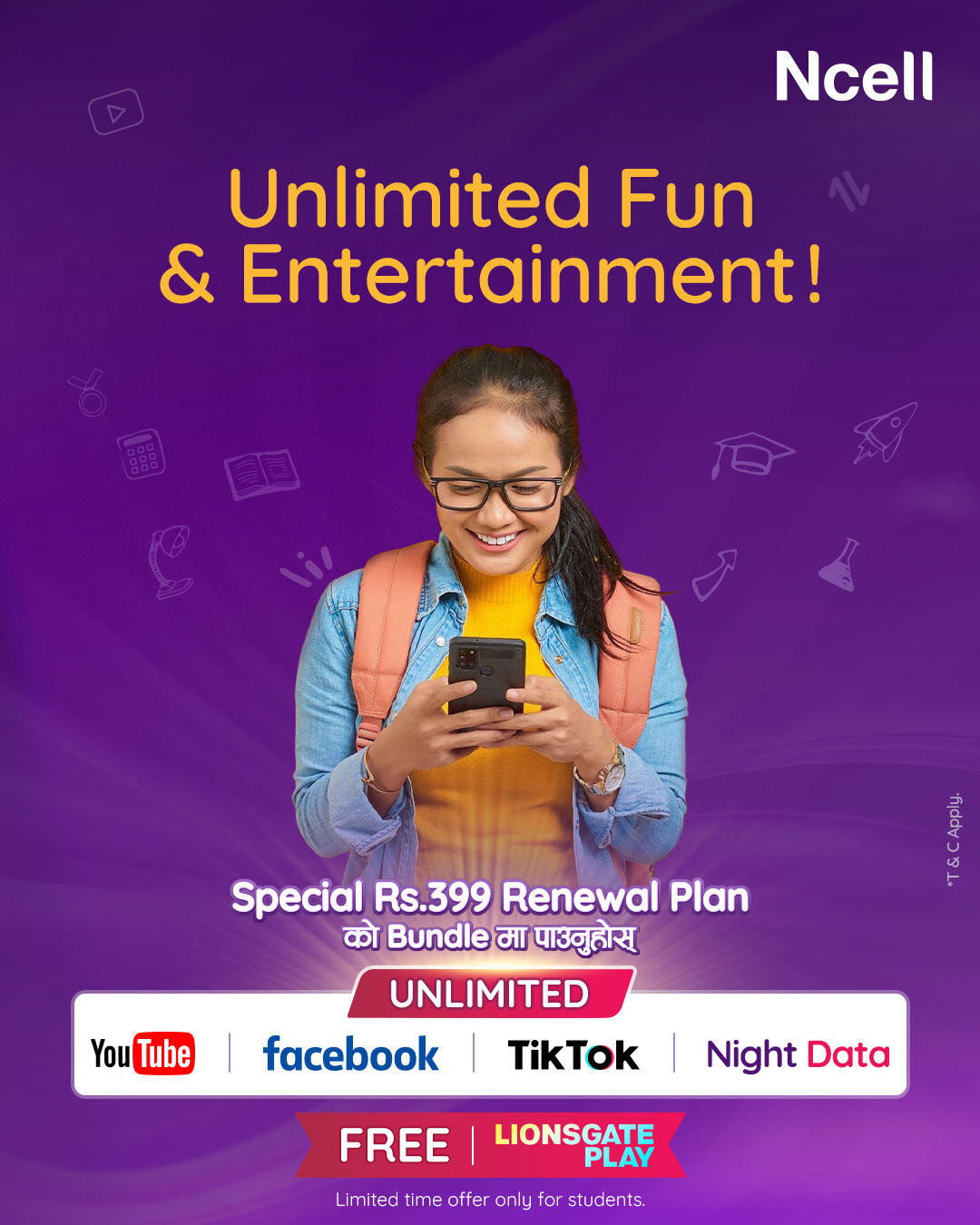 Ncell’s ‘Always On Renewal’ Plan