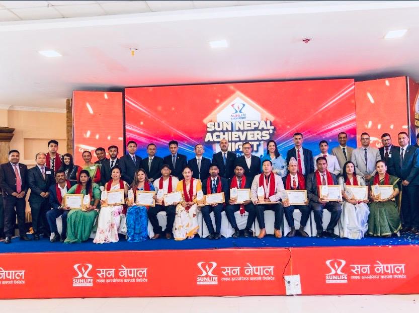 Sun Nepal Achiever Night-2082 concluded with participation of more than 350 agents