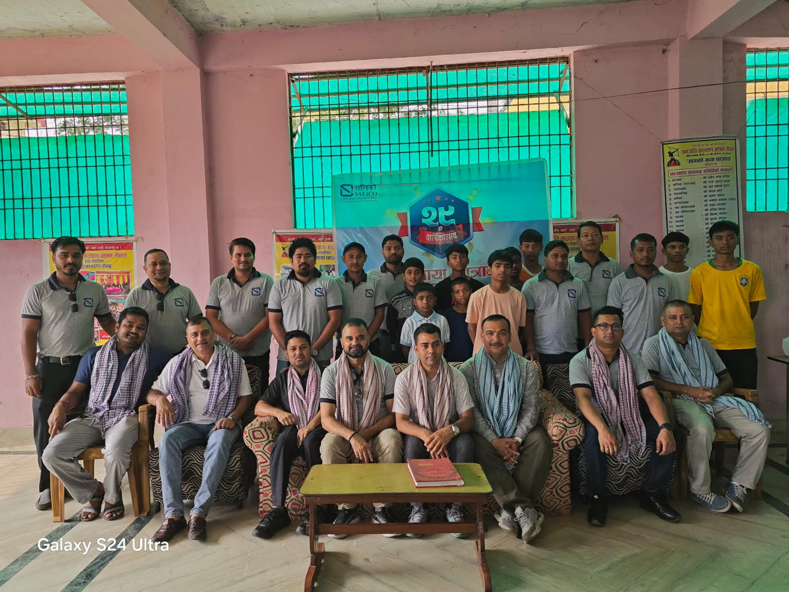 Salico distributes food items at Mother’s Maya Hostel