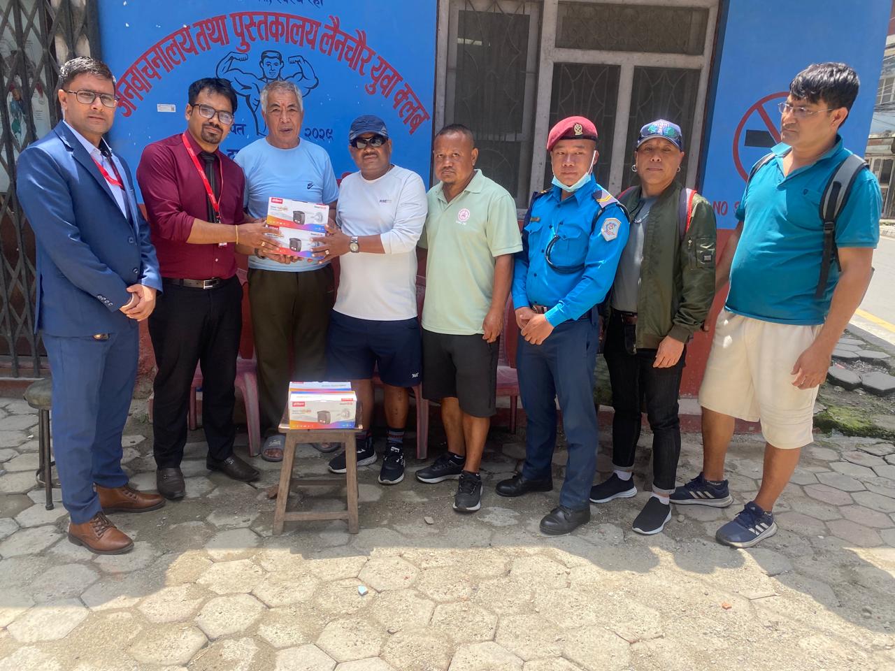 IME Life hands over CCTV to Lainchaur Youth Club