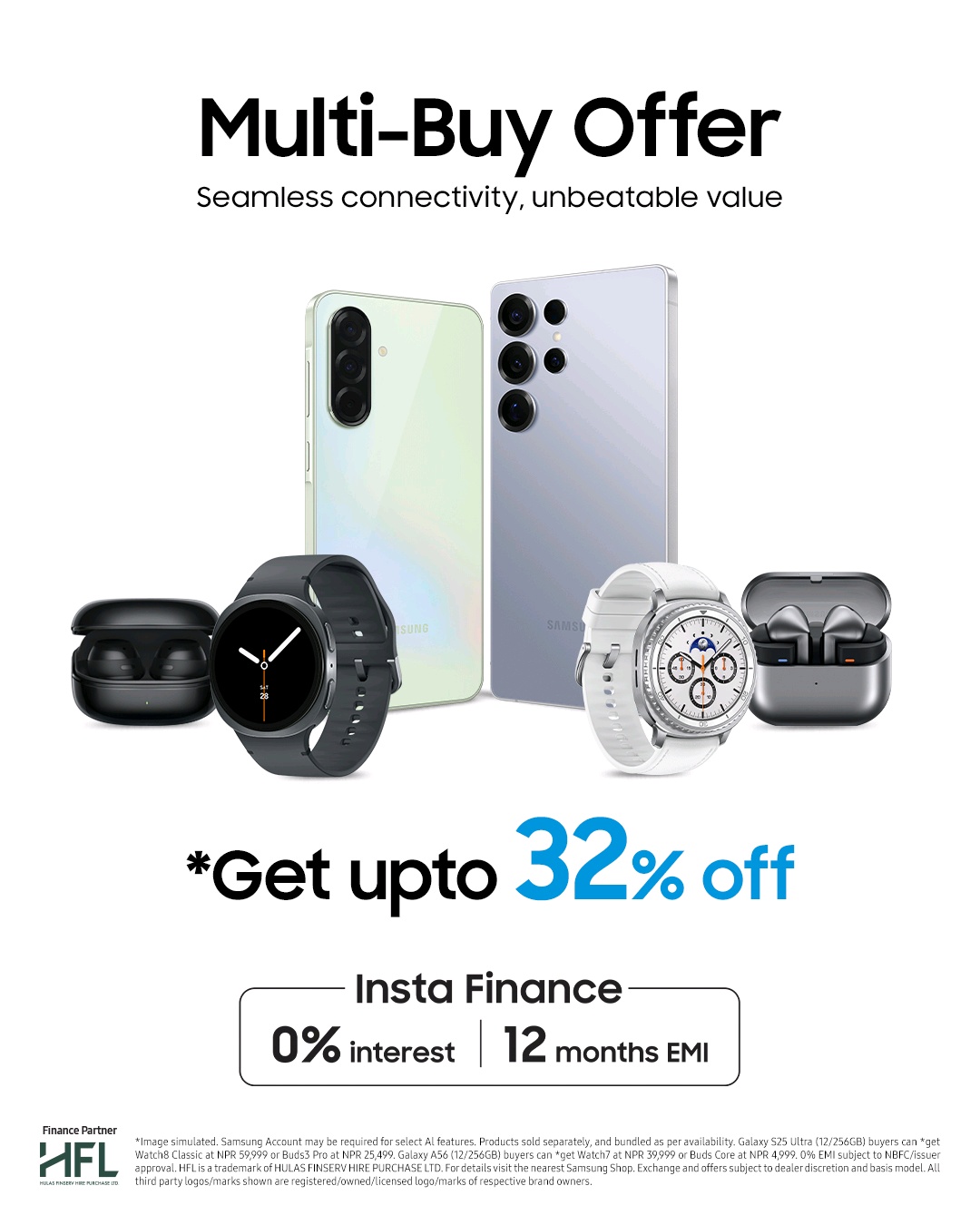 Attractive multi-by offer with new Galaxy smartphones, special discounts on Galaxy Buds and Watch