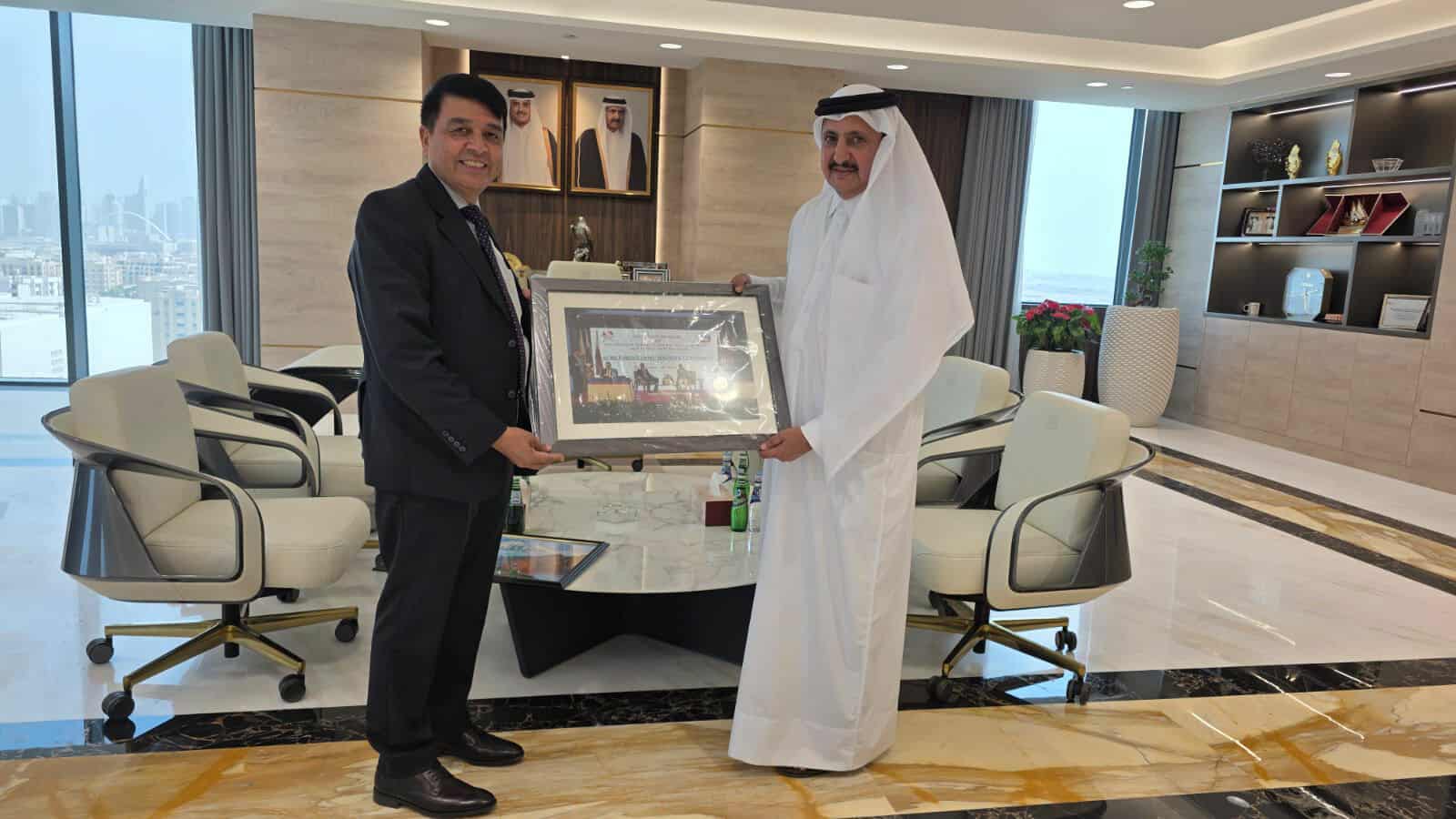 महासंघका अध्यक्ष ढकाल र कतार चेम्बरका अध्यक्ष अलथानी बीच कतारमा भेटवार्ता