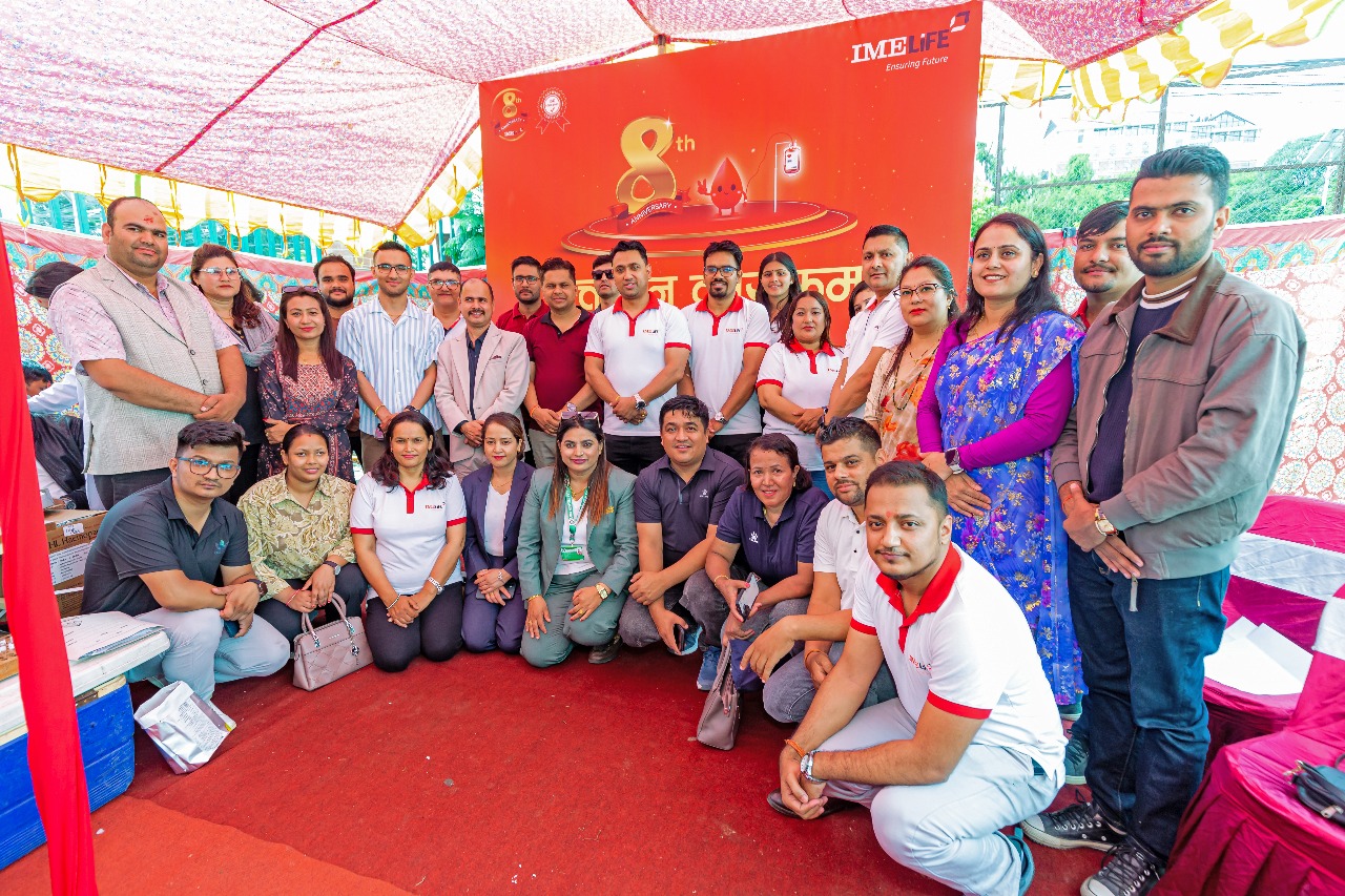 IME Life donates blood on its 8th anniversary