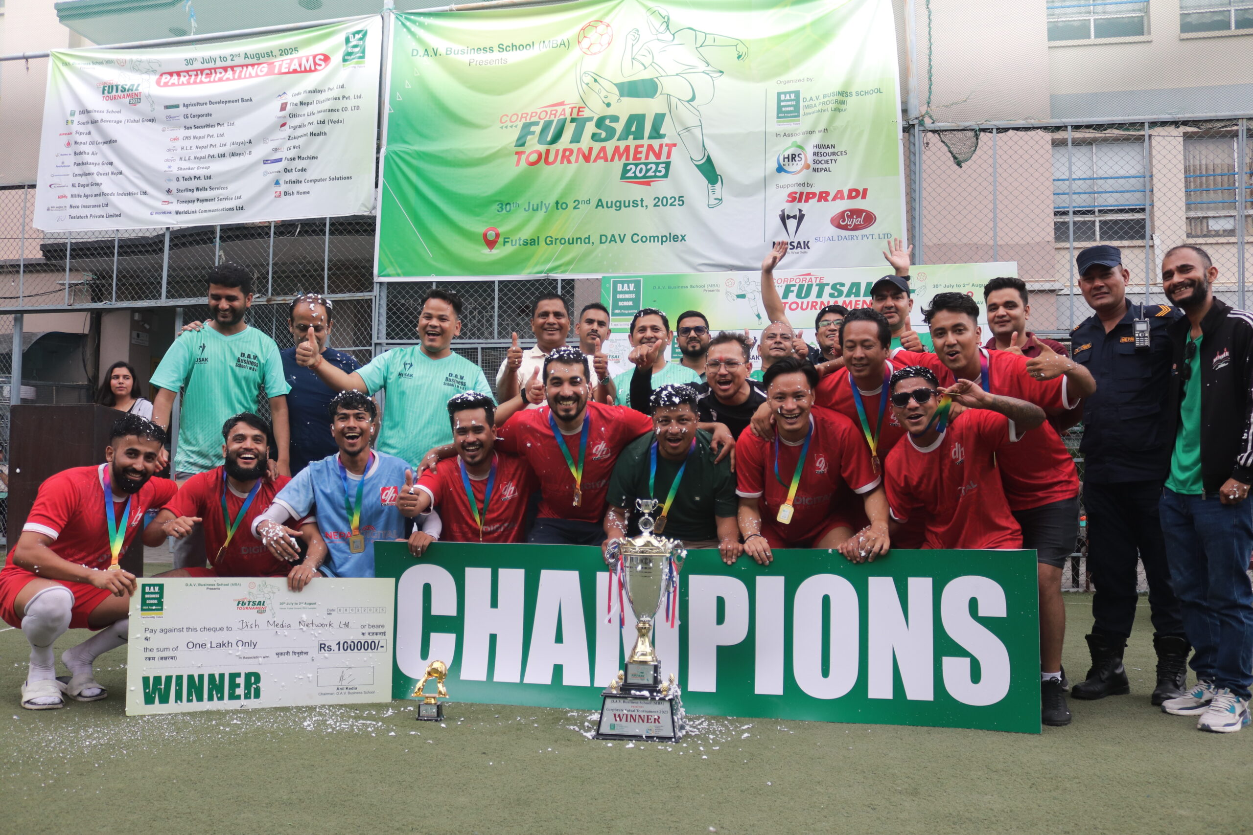 डीएभी कर्पोरेट फुटसल प्रतियोगिता – २०२५ सम्पन्न