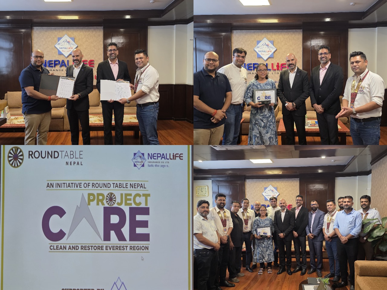 Nepal Life in collaboration with Round Table Nepal collects garbage piled up on Mt Everest