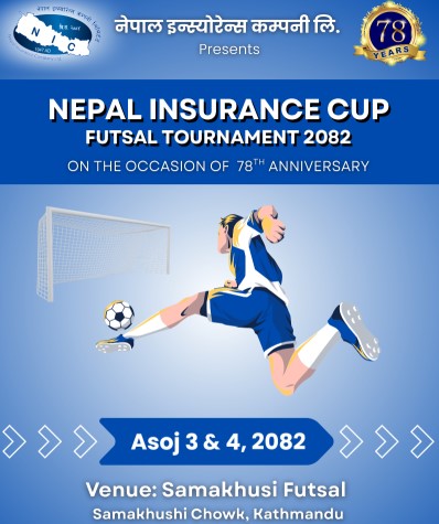 Nepal Insurance organizes futsal competition on the occasion of anniversary