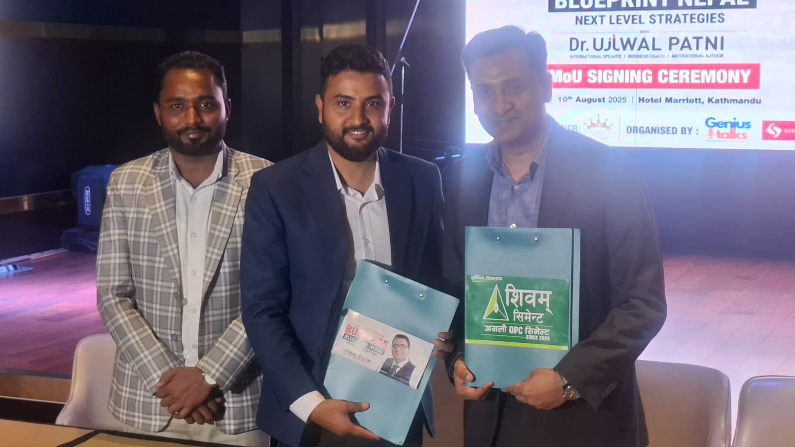 Dr. Ujjwal Patni’s “Business Blueprint Nepal” is being organized in Kathmandu, Shivam Cement is the main sponsor