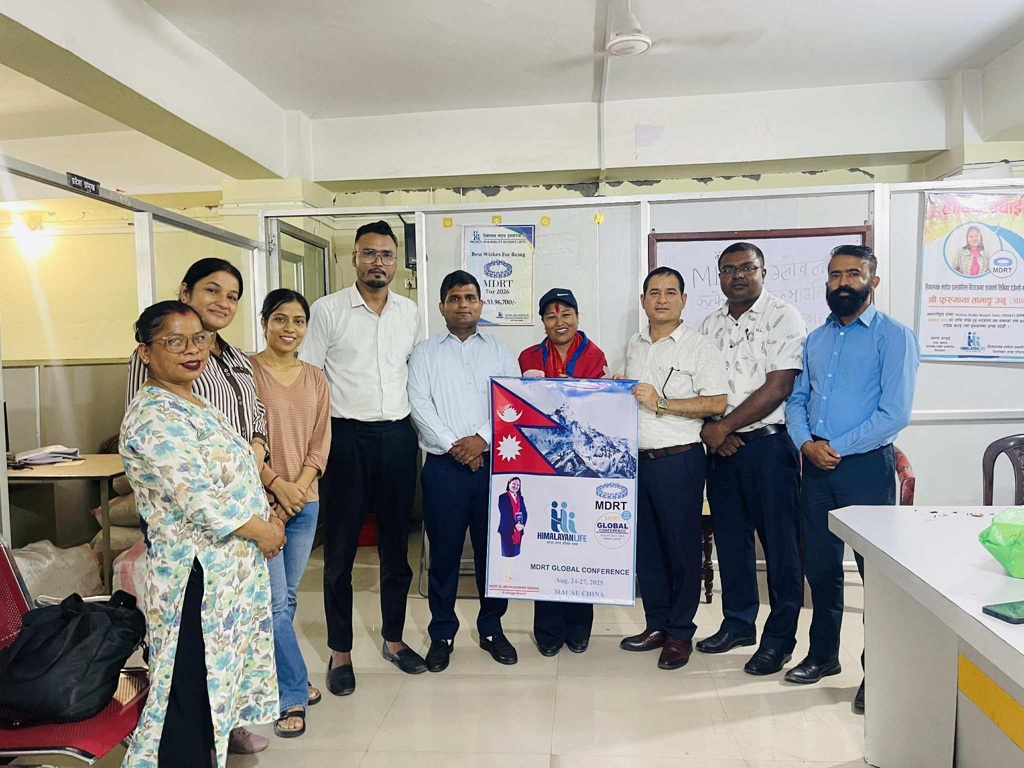 Tamang, senior agency manager of Himalayan Life, attends global conference