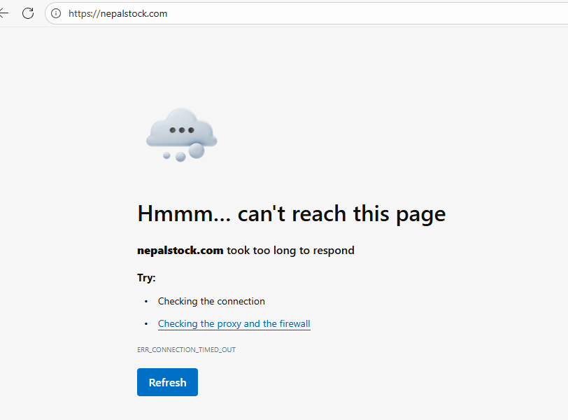 नेप्सेको वेबसाइट डाउन, आजको बजारबारे अन्यौलता