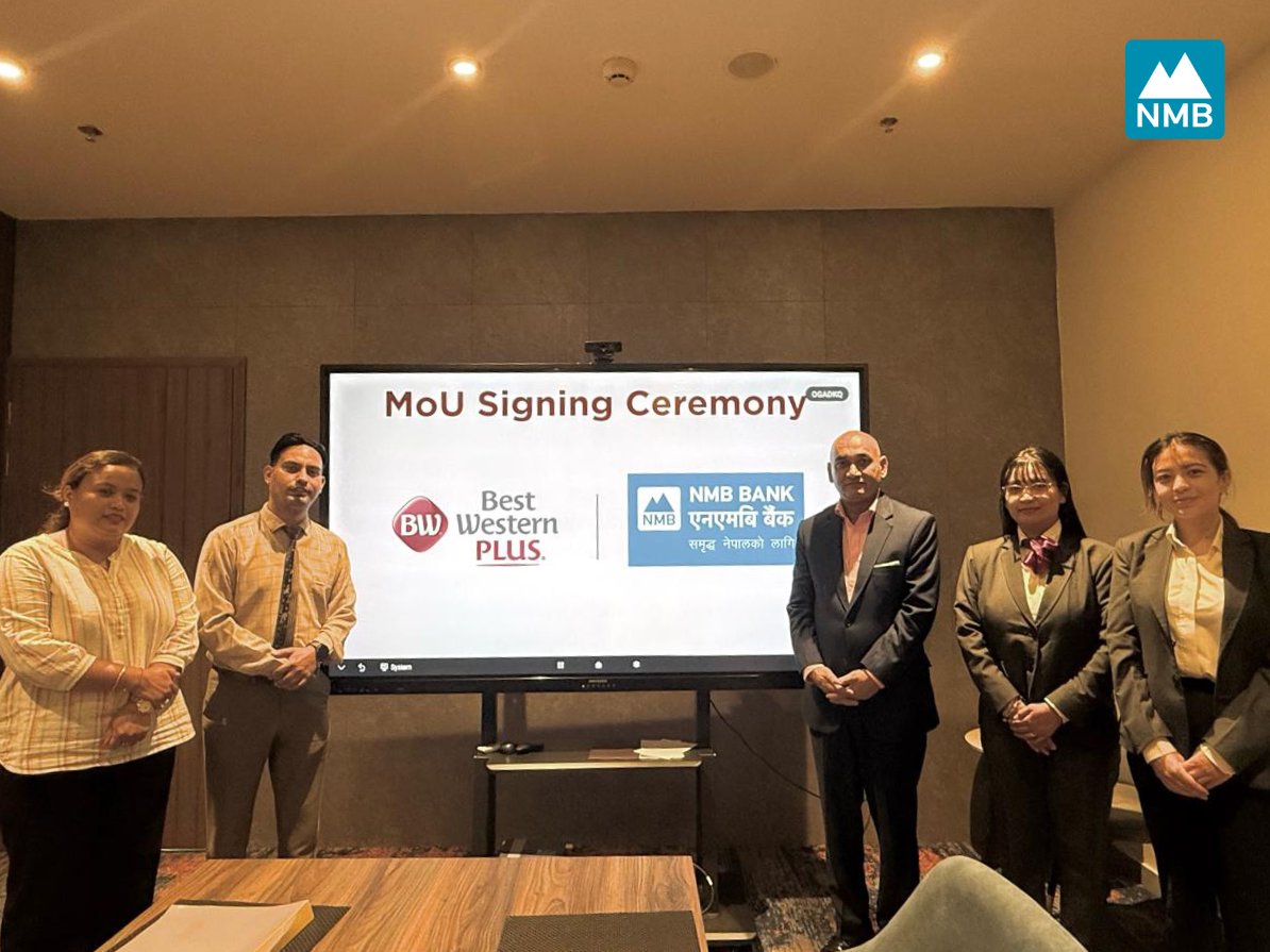 NMB Bank customers will get discount in Best Western Plus Kathmandu