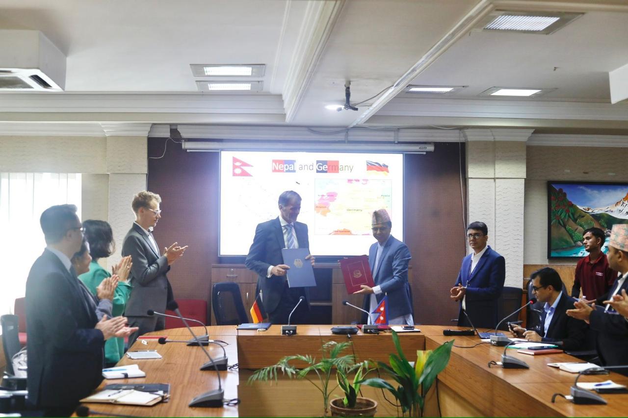 नेपाल सरकार र जर्मन सरकारबीच वित्तीय र प्राविधिक सहयोग सम्बन्धी सम्झौता