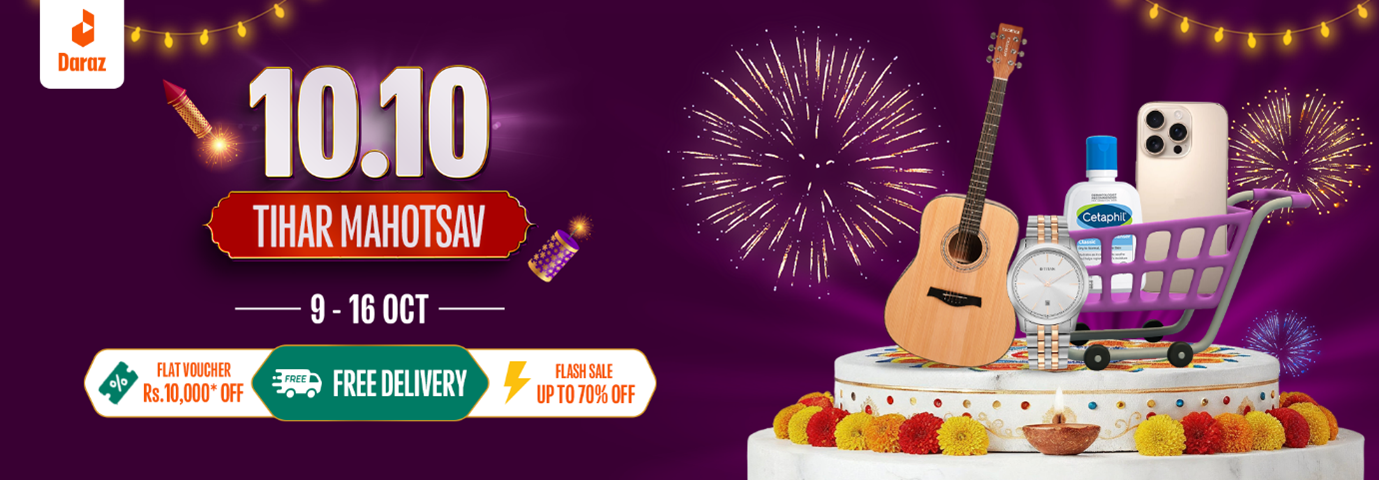 Daraz Announces 10.10 Tihar Festival: Golden Opportunity to Save with Attractive Offers!