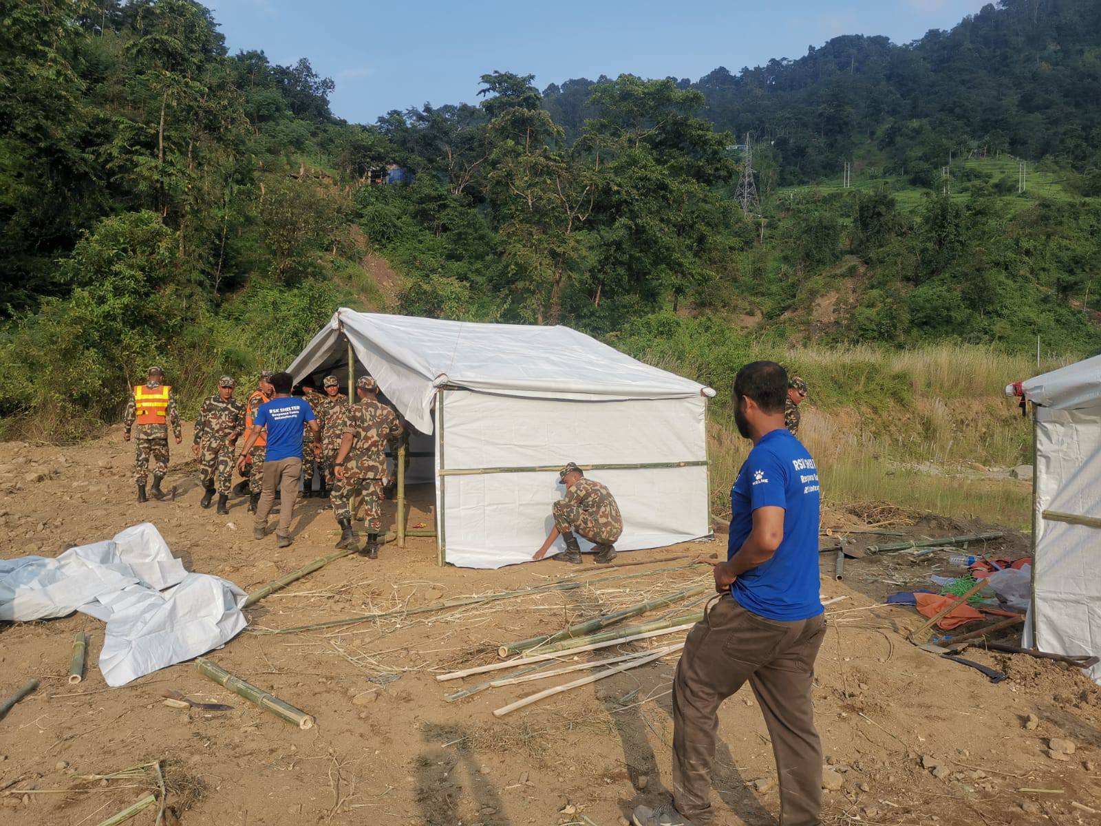 What is the government doing in Ilam, which has been declared a disaster-hit zone after floods and landslides?