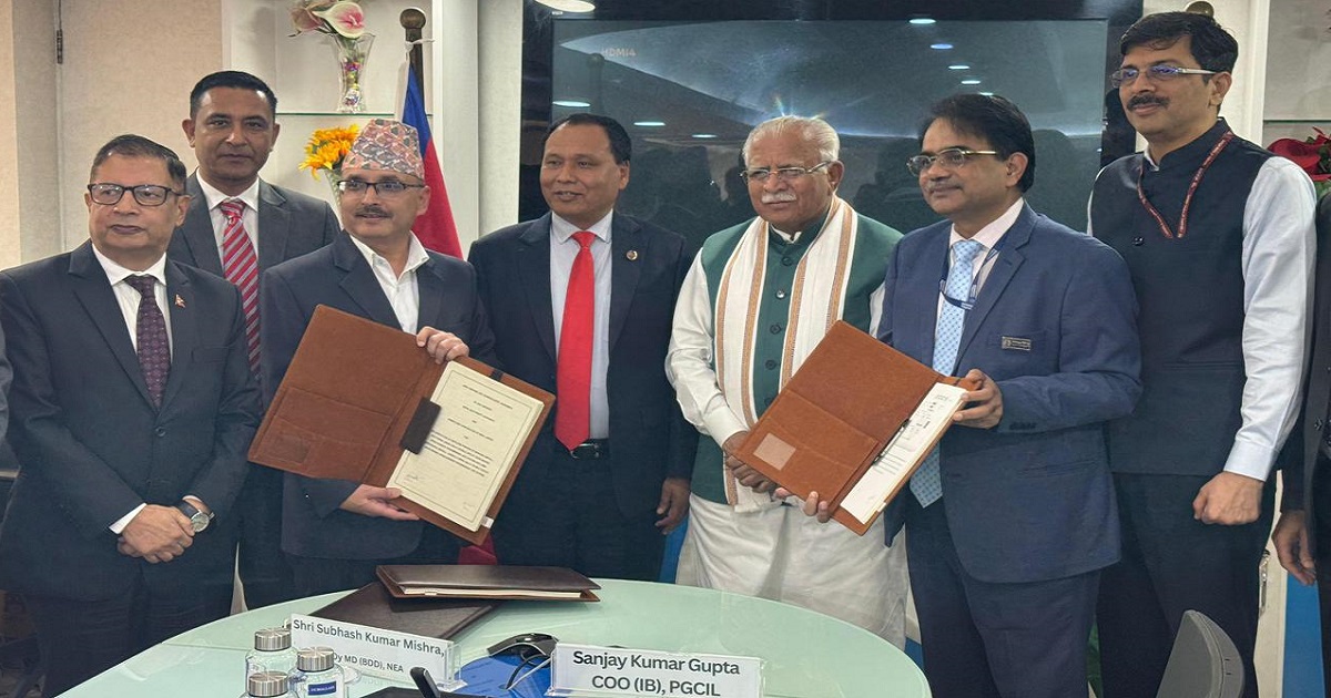 रू २१ अर्बमा नेपाल भारतबीच थप दुई विद्युत प्रशारण लाइन निर्माणको सम्झाैता