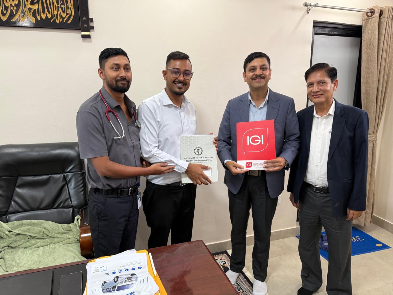 IGI Prudential Insurance signs agreement with Kathmandu National Medical College and Teaching Hospital