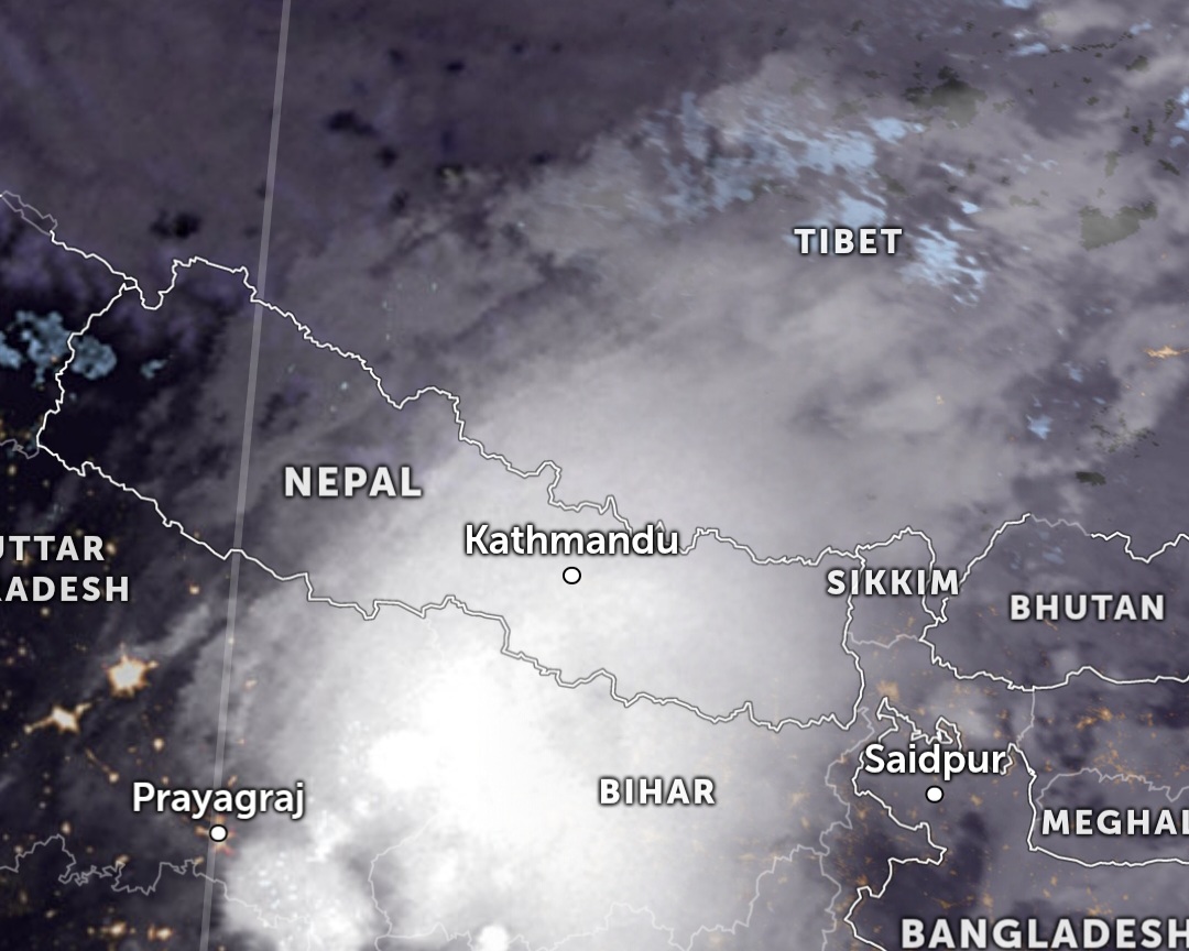 शनिबार बिहान ६ घण्टामा ६४ मिलिमिटर वर्षा