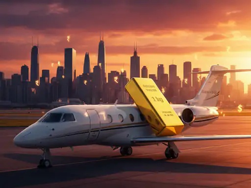 By 2040, the price of gold will be equal to the price of private jets.