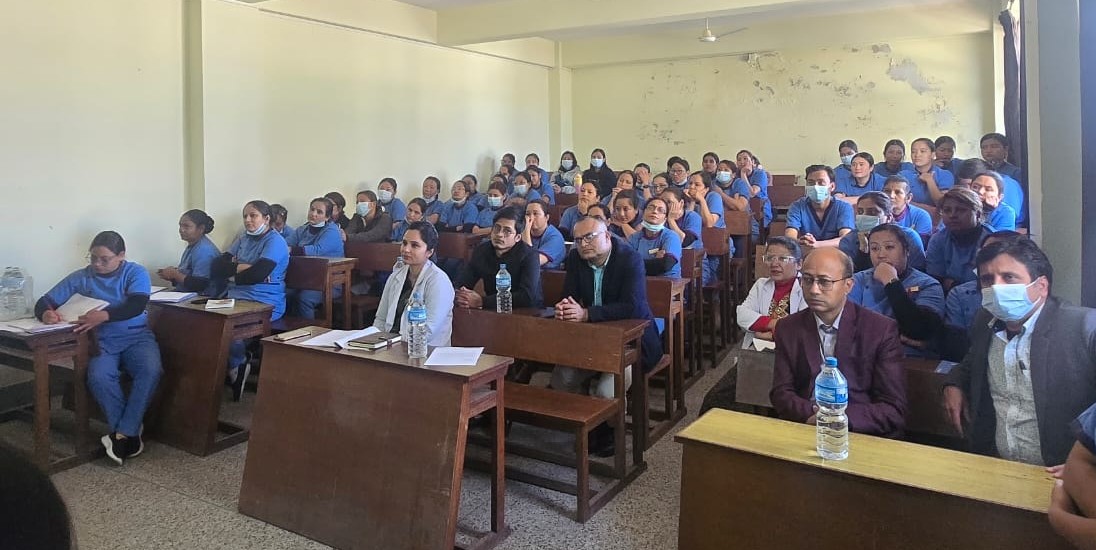 Stoma care training for nurses at Nepal Medical College