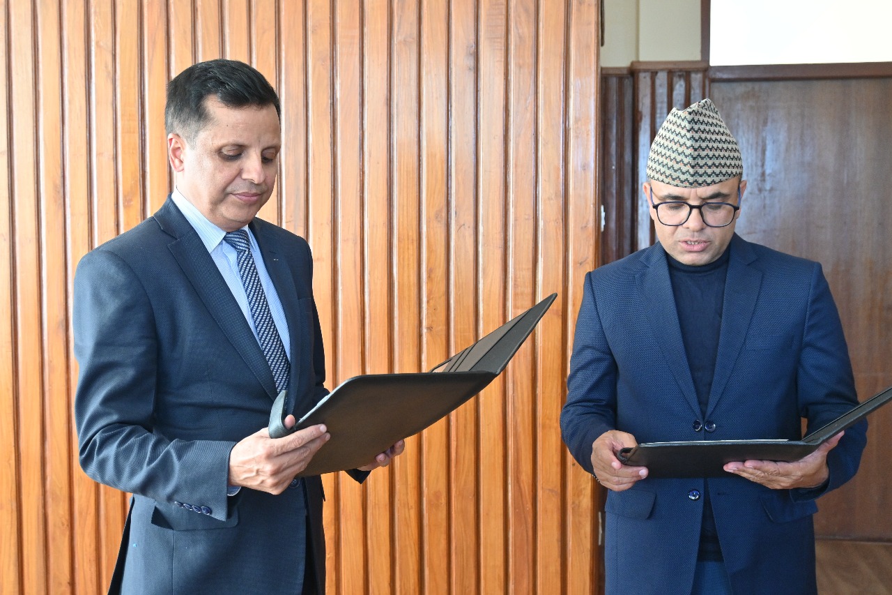 Dhakal takes oath as chairman of Rastriya Beema Company