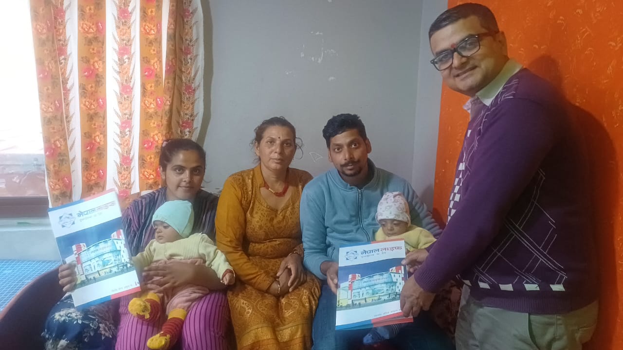 Binod gifts insurance policy worth Rs 15 lakh each to his twin sons and daughters