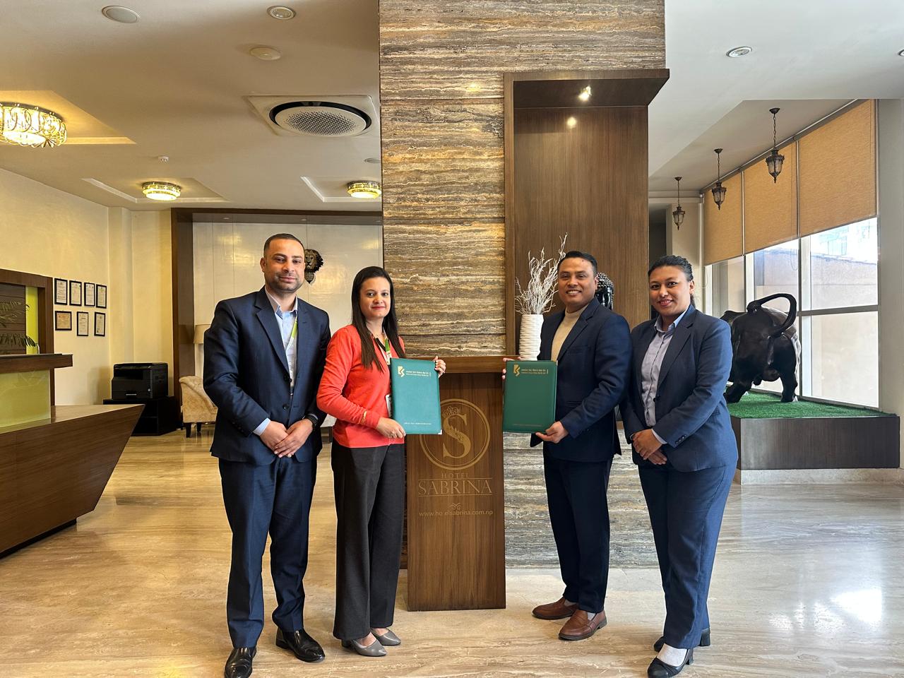 Kamana Sewa Bikas Bank signs discount agreement with Hotel Sabrina