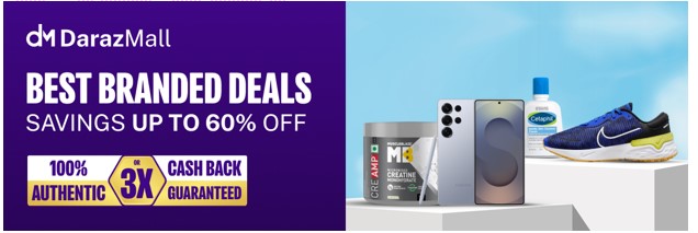 Darazmal’s up to 3x cashback guarantee, exclusive brand offers and fast delivery service