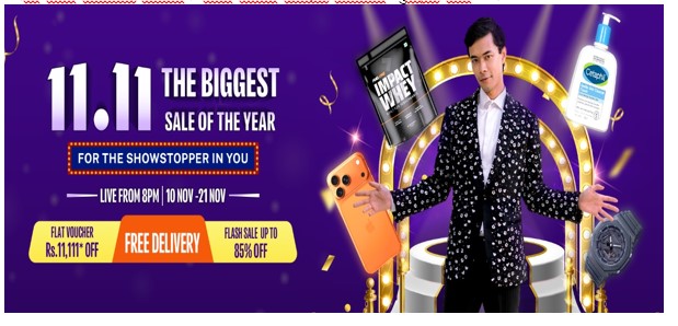 Daraz 11.11 “The Biggest Sale of the Year” kicks off tonight at 8:00 PM