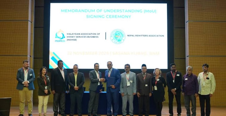 नेपाल रेमिटरर्स एशोसिएसन र मलेशियन एशोसिएसन अफ मनी सर्भिसेस बिजनेसबीच साझेदारी