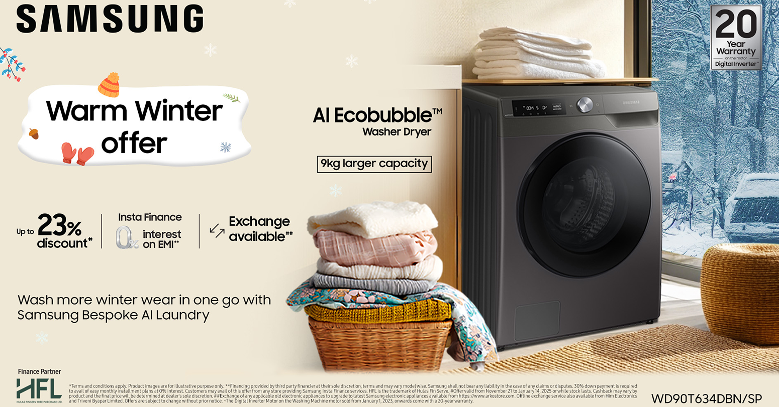 Samsung Nepal’s Warm Winter Offer, Discounts on Washing Machines and Refrigerators