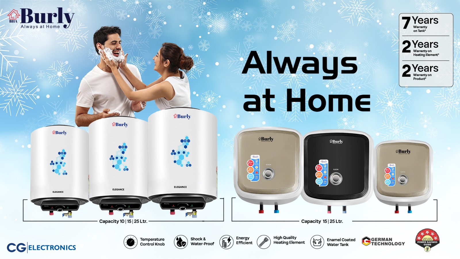 Burley Home Appliances unveils 6 new geyser models