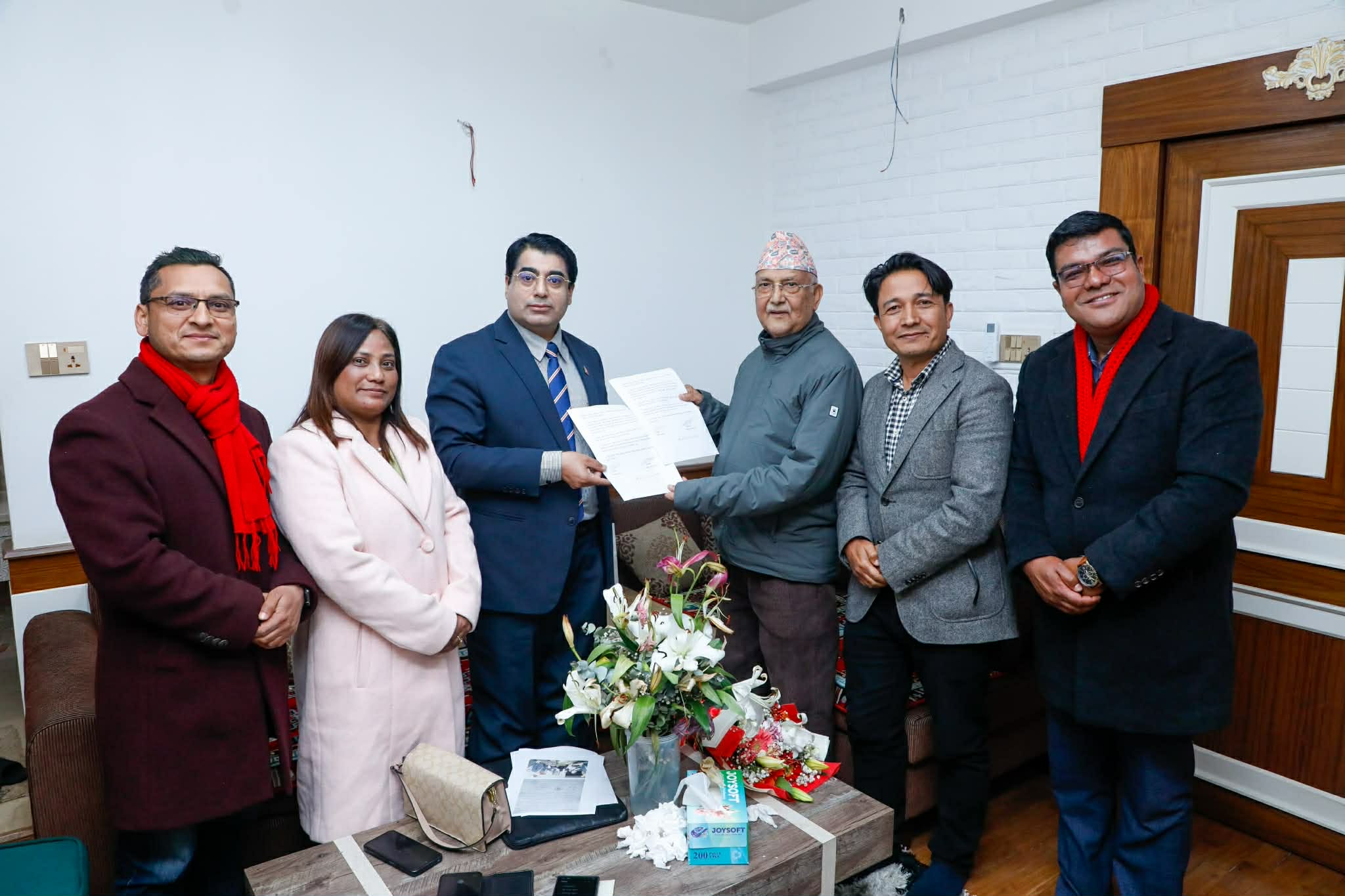 नेकपा एमाले र नेपाल परिवार दलबीच चारबुँदे सहमति