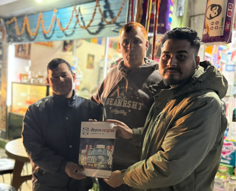Karna Bahadur gifts insurance policy to son on his birthday
