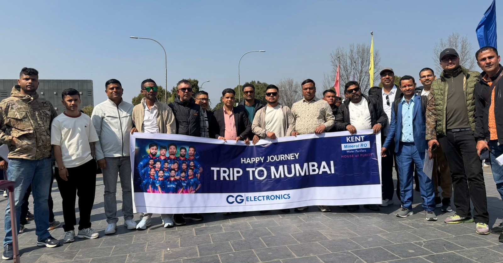 केन्टद्वारा २९ जना डिलरलाई आईसीसी टी–२० विश्वकप हर्न मुम्बई प्रस्थान