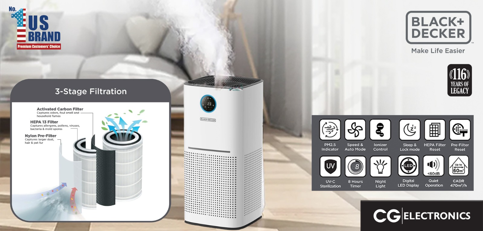 Increasing Risk of Air Pollution: Black+Decker Takes Special Initiative for Indoor Hygiene