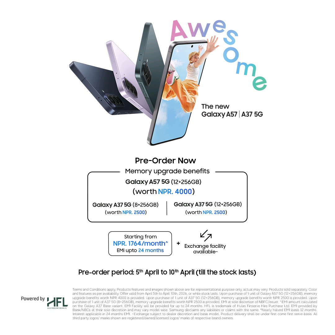 Samsung Nepal to launch Galaxy A57 5G and Galaxy A37 5G