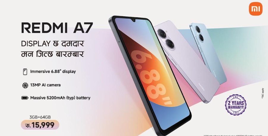 Redmi A-Seben Smartphone Launched In Nepal