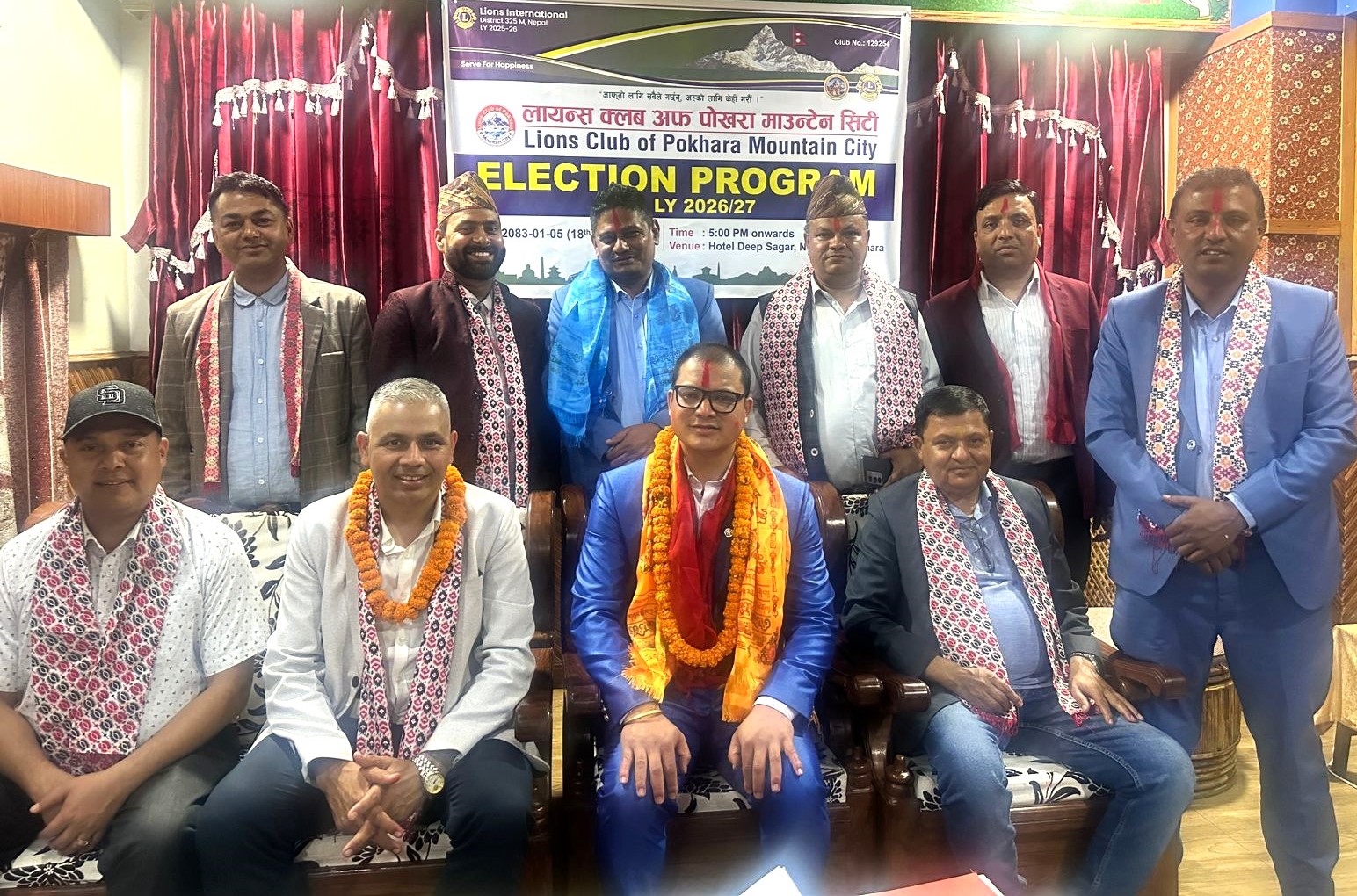 Padam Shrestha elected president of Lions Club of Pokhara Mountain City