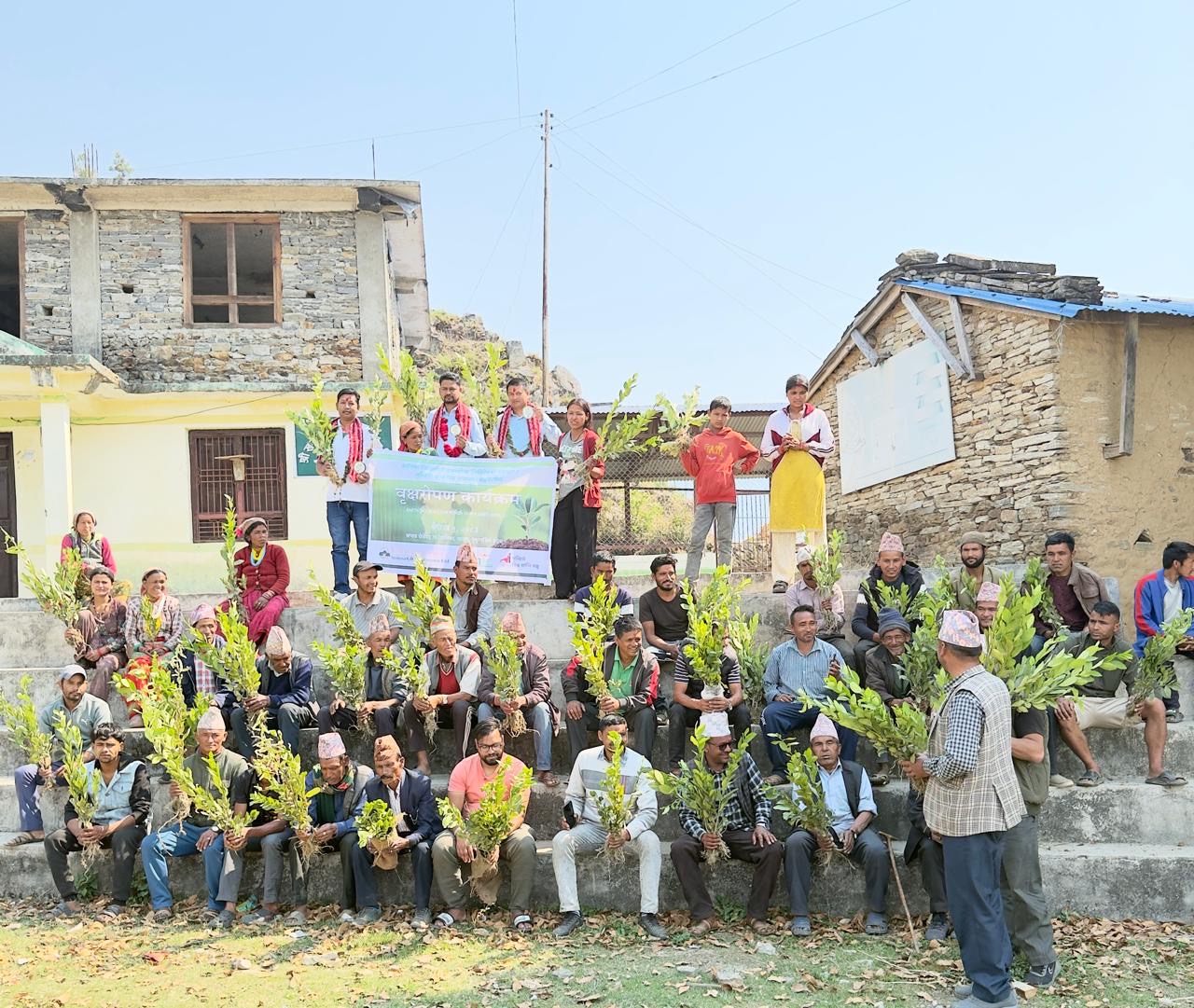 Sanima GIC Insurance distributes 1000 lemon saplings in Bajura