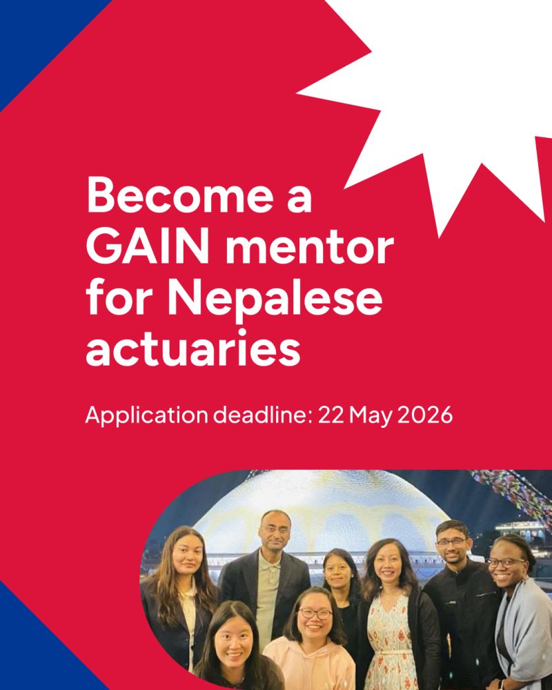 Global actuarial initiative inviting applications from trainers for new entrants