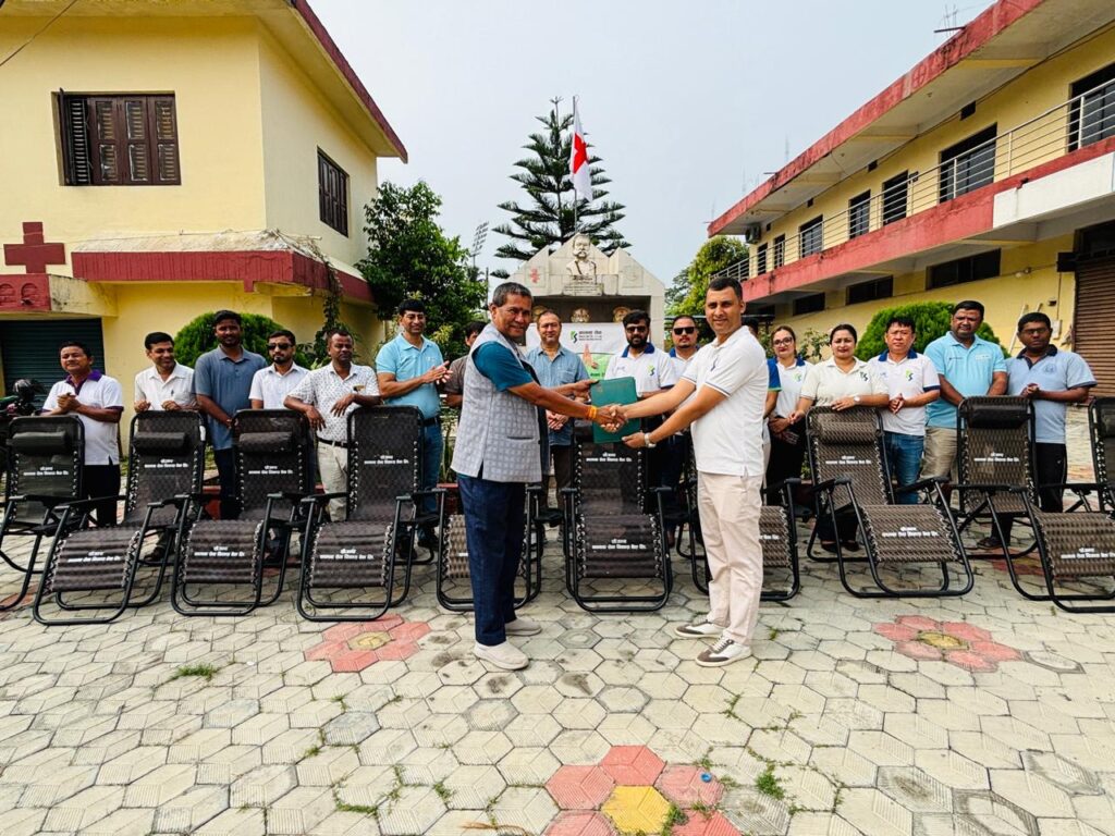 Kamana Sewa Bikas Bank donates donor beds to Nepal Red Cross Society 