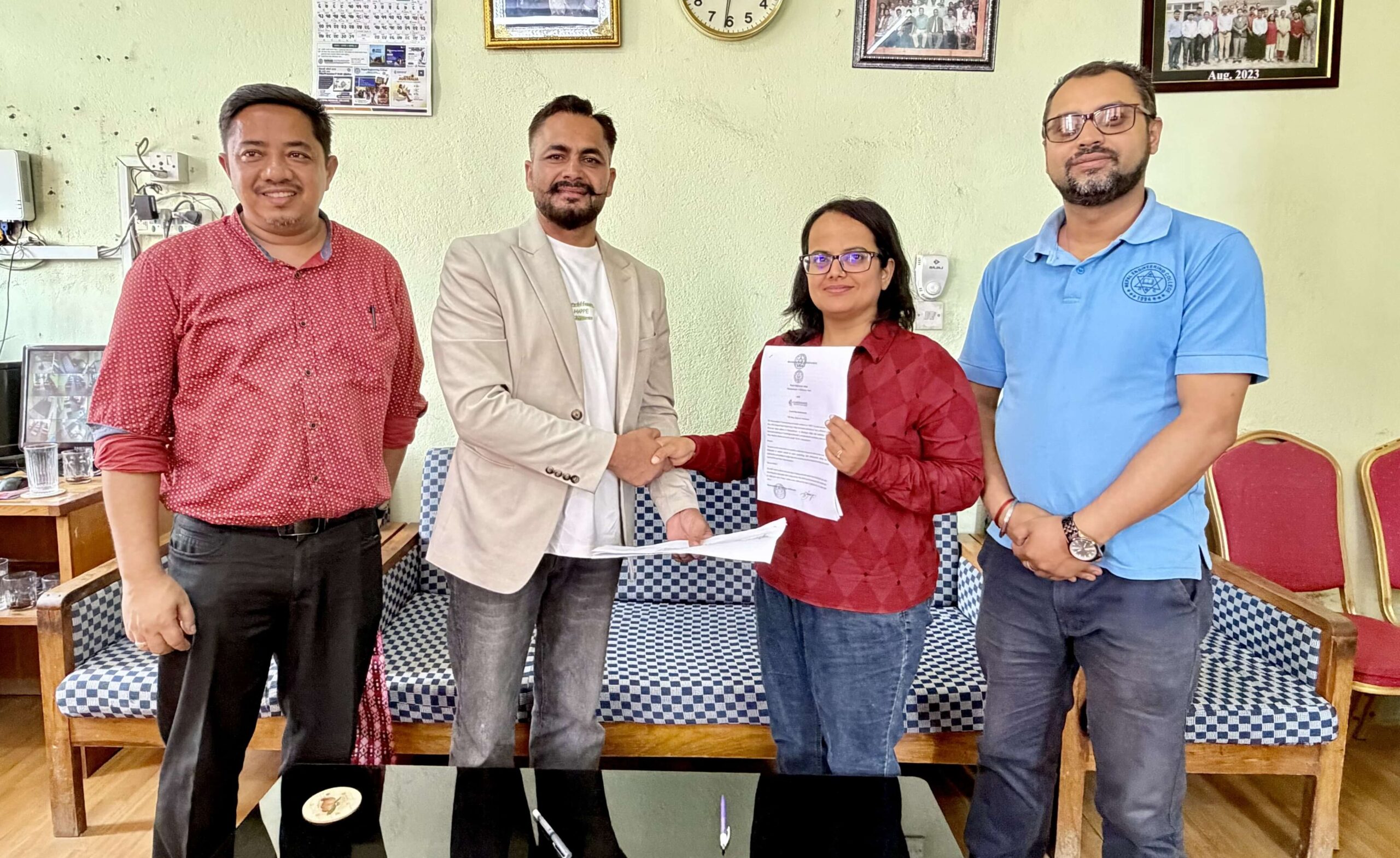 Academic MoU signed between Nepal Engineering College and Cambridge