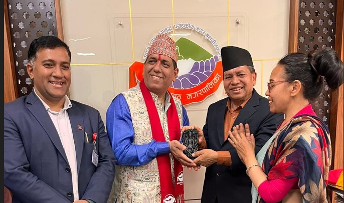 Budhanilkantha Municipality and Indo-Australia Sanatan Society hold discussion on cultural cooperation