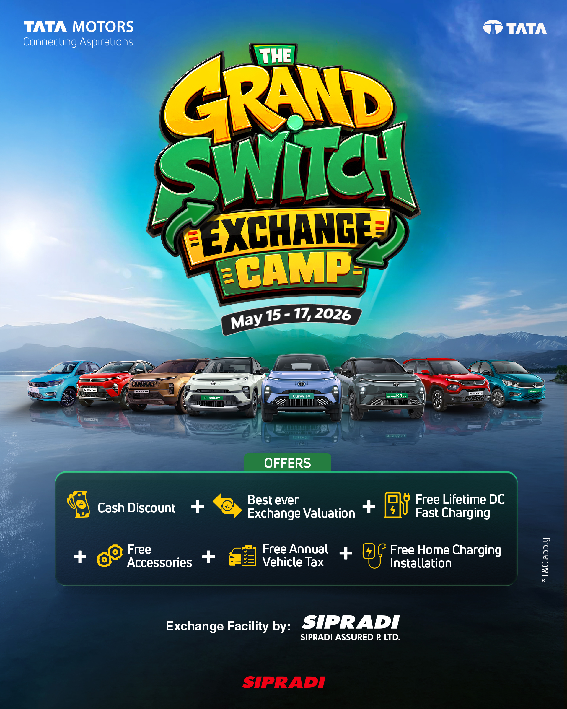 Tata Motors launches “The Grand Switch Exchange Camp” from today