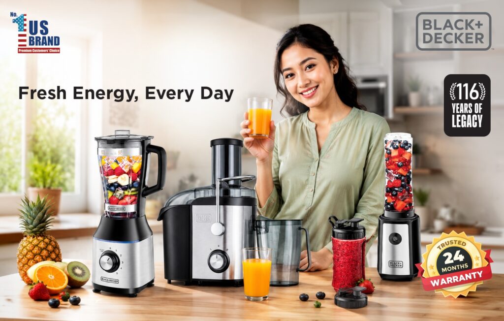 Black+Decker Brings State-of-the-Art Juice Extractor and Blender