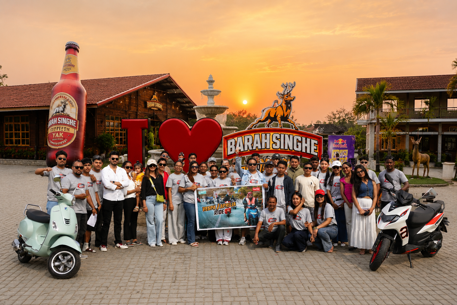 Vespa-Aprilia Scooter Tour Completes in Butwal